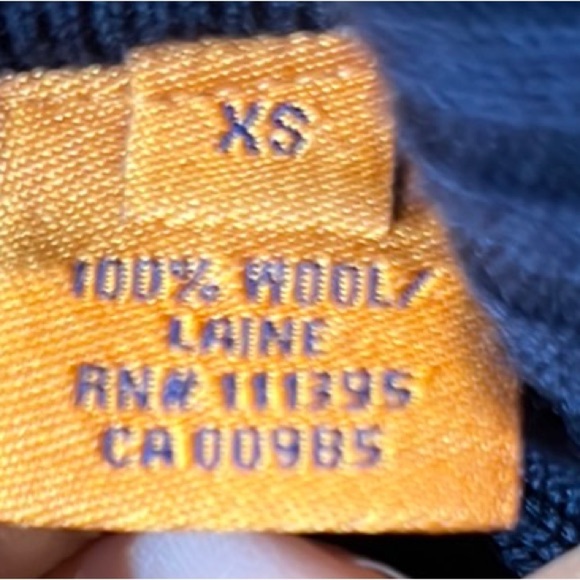 Tory Burch Blue Turtleneck Merino Wool Dress size XS missing sash - Picture 3 of 13